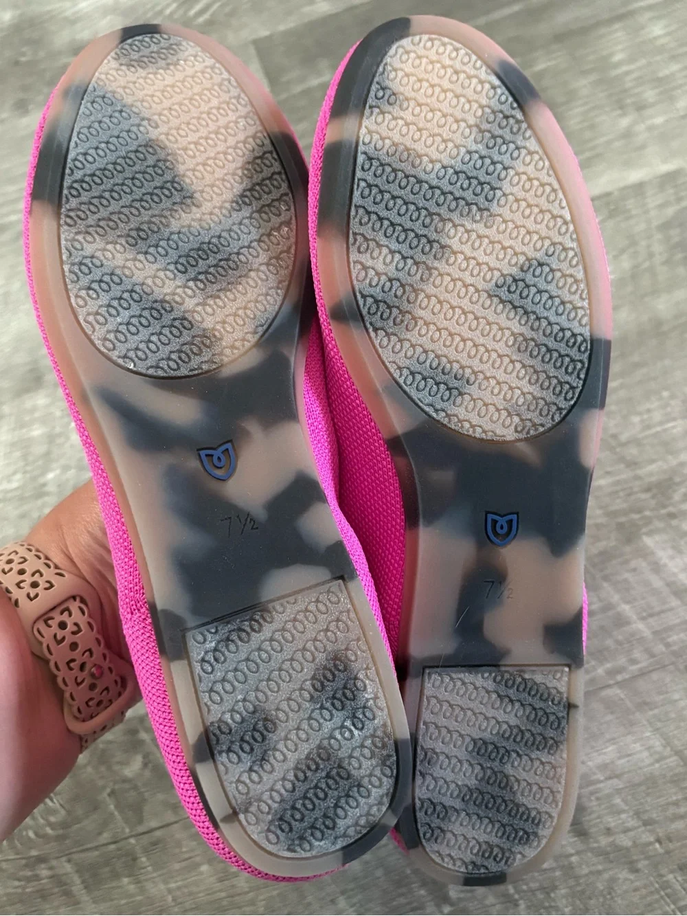 Rothy’s the Flat in dragonfruit size 7.5